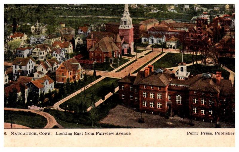 Connecticut Naugatuck ,  Aerial View looking East from Fairview Avenue