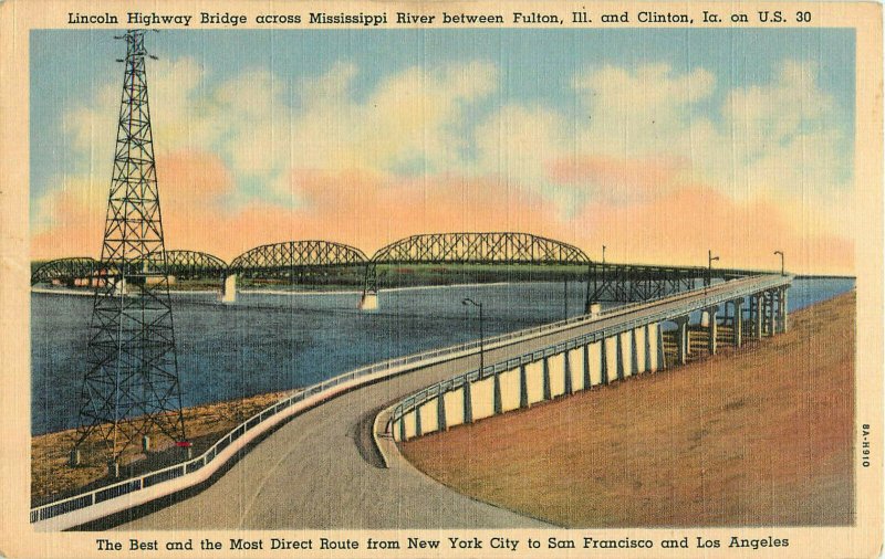 Postcard Lincoln Highway Bridge