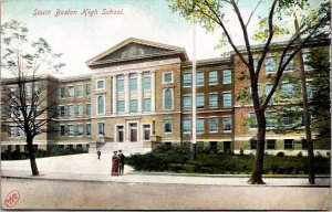 Postcard MA South Boston High School