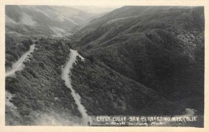 RPPC CREST DRIVE San Bernardino Mountains, CA c1910s Vintage Photo Postcard