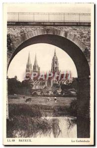 Old Postcard Bayeux Cachedrale