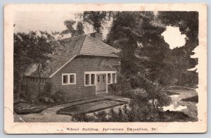 Vintage Postcard Main Door School Building Jamestown Virginia VA Exposition 1907