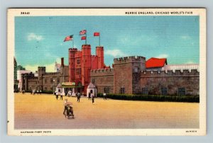 1933 Century Of Progress Chicago Worlds Fair Merrie England Vintage Postcard 