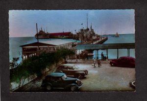 View Port au Prince Haiti  Ships Wharf Pier Postcard Real Photo RPPC RP