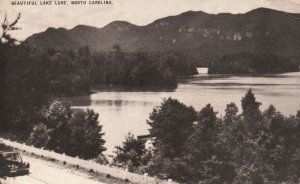 Vintage Postcard Beautiful Lake Tourist Vacation Spot Lake Lure North California