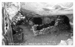 Postcard RPPC Photo Arizona Monument Cliff Dwelling Ruins Walnut Canyon 22-14297