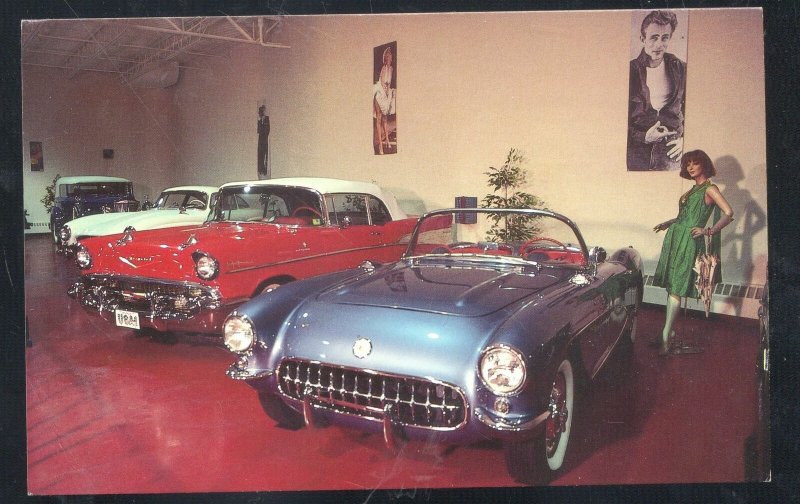 1956 1957 CORVETTE CHEVROLET GLEN NEW HAMPSHIRE ADVERTISING POSTCARD CARS