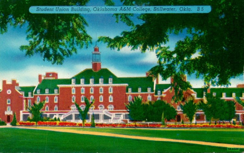 Oklahoma Stillwater Student Union Building Oklahoma A & M College