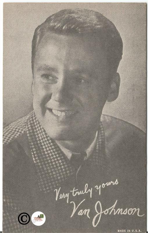 Head Shot Photograph Postcard of Van Johnson 1940-1950 Singer Actor