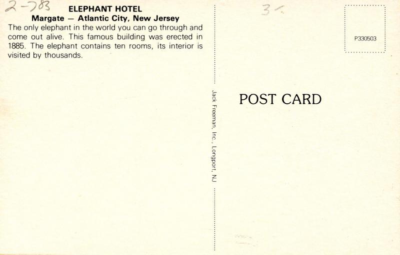 NJ - Atlantic City. Elephant Hotel