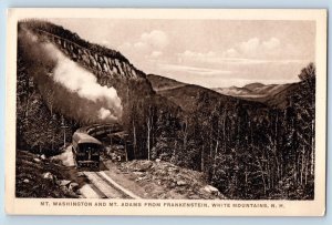 c1920's Mt. Washington & Mt. Adams Train White Mountains New Hampshire Postcard