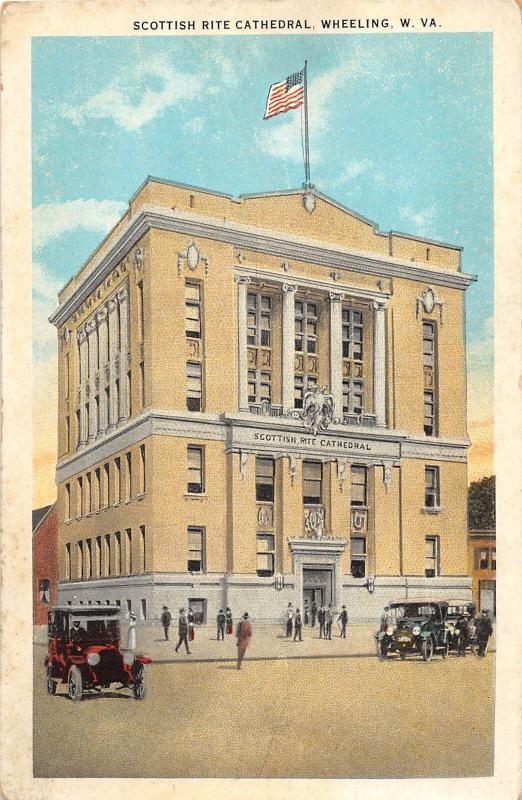 E87/ Wheeling West Virginia Postcard c1910 Scottish Rite Cathedral 33