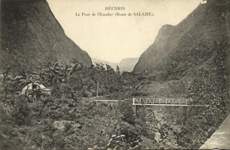 reunion, Le Pont de l'Escalier, Route de Salazie (1910s)