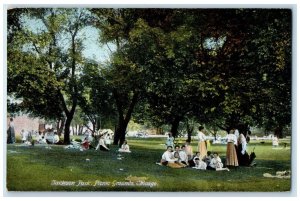 c1910 Jackson Park Picnic Grounds Exterior Chicago Illinois IL Vintage Postcard