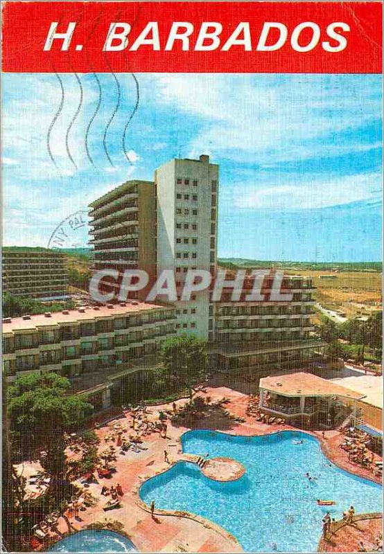 Postcard Modern Mallorca Magaluf Hotel Barbados