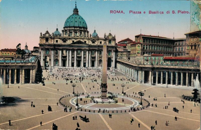 Italy - Roma Piazza e Basilica di S. Pietro 01.87