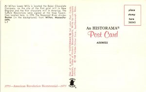 Vintage Postcard- Milton Lower Mills, Milton, MA.