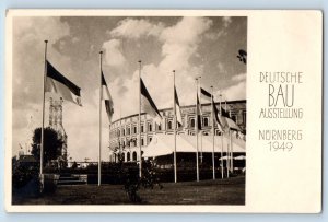 Nuremburg Germany Postcard German Construction Exhibition 1949 RPPC Photo