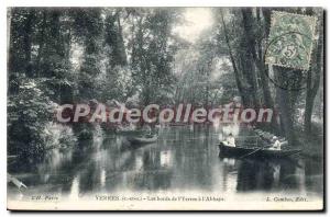 Old Postcard Les Bords De Yerres Yerres Abbey