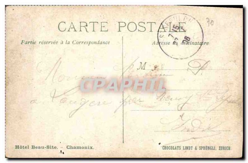 Old Postcard The Bad Not Chamonix