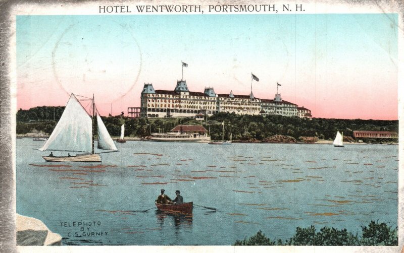 Hotel Wentworth Luxurious Rooms Portsmouth New Hampshire Vintage Postcard 1907