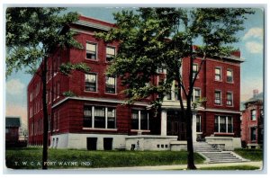 c1930's YWCA Building Scene Street Fort Wayne Indiana IN Vintage Postcard