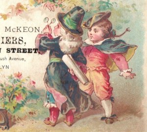 1880s McGurk & Mckean Clothiers Colonial Children Street Sign P180