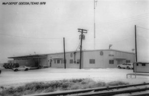 Odessa Texas MoP Depot Train Station Real Photo Postcard AA55648