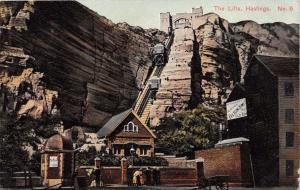 HASTINGS SUSSEX UK THE LIFTS #6~LONDON VIEW COMPANY PUBL POSTCARD 1907