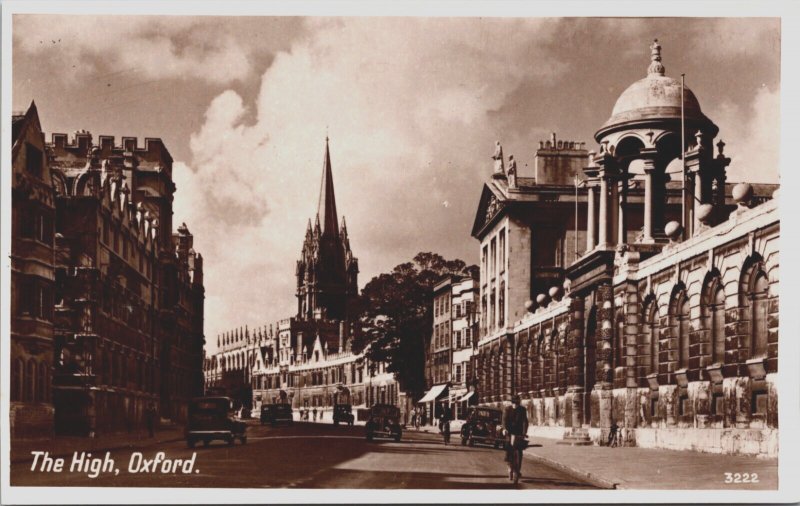 England Oxford The High Vintage RPPC C124