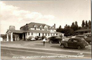 RPPC Original Irish Hills Restaurant & Hotel, Onsted MI Vintage Postcard D31