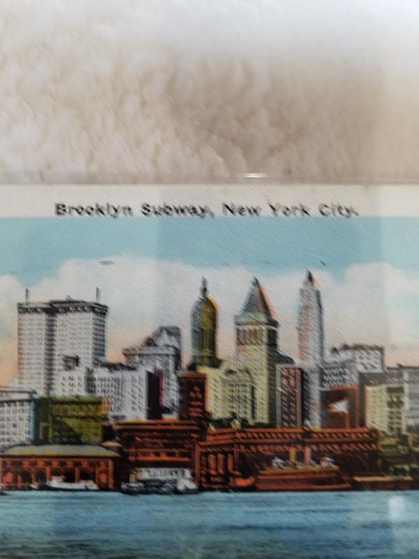 Antique Postcard entitled, Brooklyn Subway, New York City