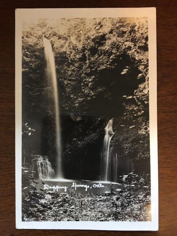 1920s RPPC Dripping Springs, Oklahoma OK d10