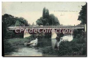 Old Postcard Champigny Bridge