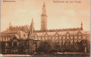 Denmark Copenhagen København Raadhuset set fra Tivoli Postcard C094