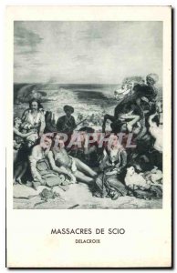 Old Postcard Massacre at Chios Delacroix