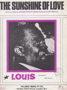 The Sunshine Of Love Louis Armstrong 1960s Sheet Music