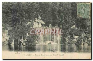 Old Postcard Paris Bois de Boulogne Great Cascade