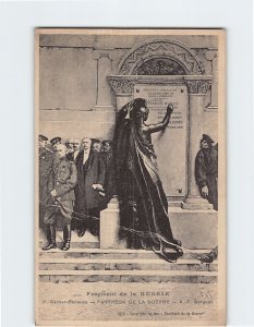 Postcard Panthéon de la Guerre Painting by A. Gorguet & P. Carrier-Belleuse