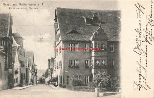 Germany, Rothenburg, Partie am Evang Pfarrhaus, Heinrich Nusslein No 19