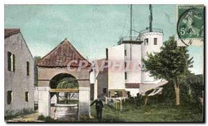 Old Postcard Ile Ste Marguerite The Spanish well and the semaphore