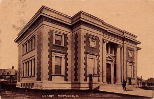 Library Norwood OH USA Postcard