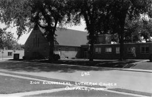 Buffalo Minnesota Zion Evangelical Church Real Photo Antique Postcard K97827