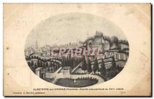 Old Postcard Aubeterre (Charente) d after a painting