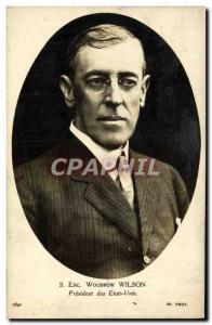 Old Postcard President Woodrow Wilson of the United States