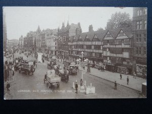 London 4 x LONDON POOL / STAPLE INN / LONDON BRIDGE Collection c1906 Postcard