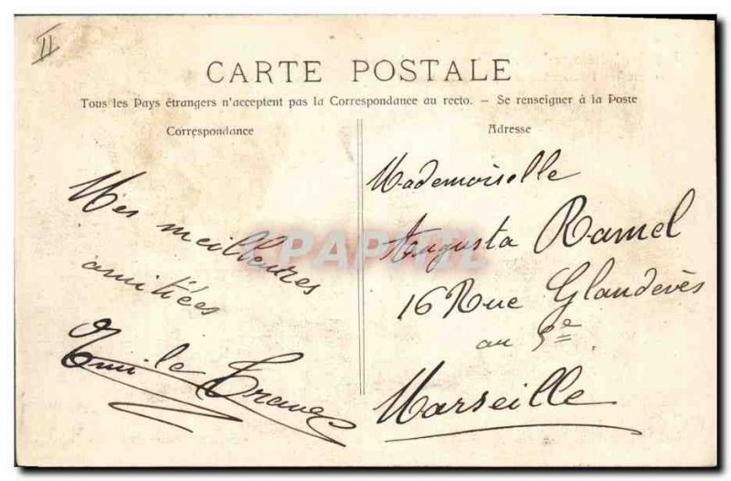 Old Postcard Boat Orinoco Ship in bad weather