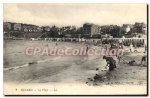 Old Postcard Dinard The Beach