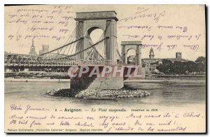 Old Postcard Avignon The Suspension Bridge