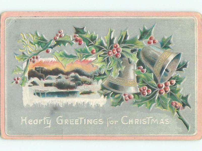 Divided-Back CHRISTMAS SCENE Great Postcard W9377